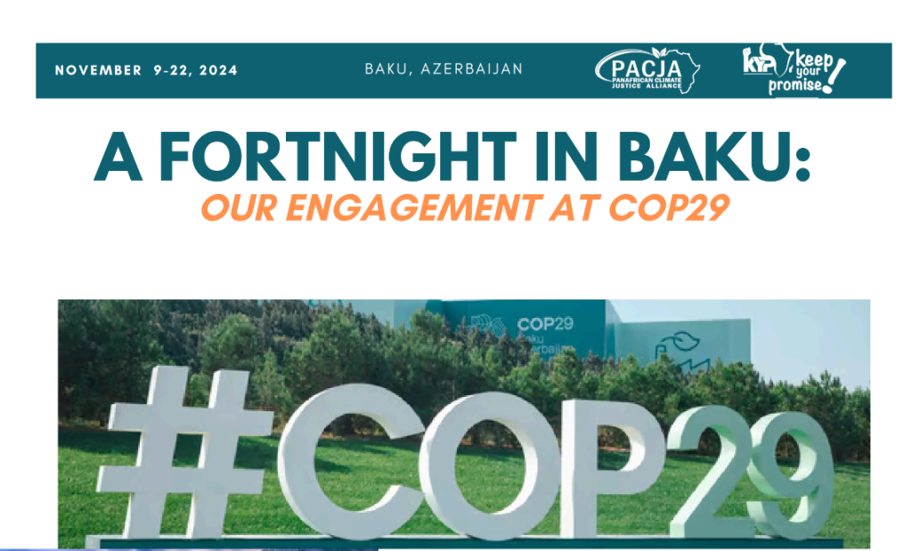 PACJA Engagement at COP29