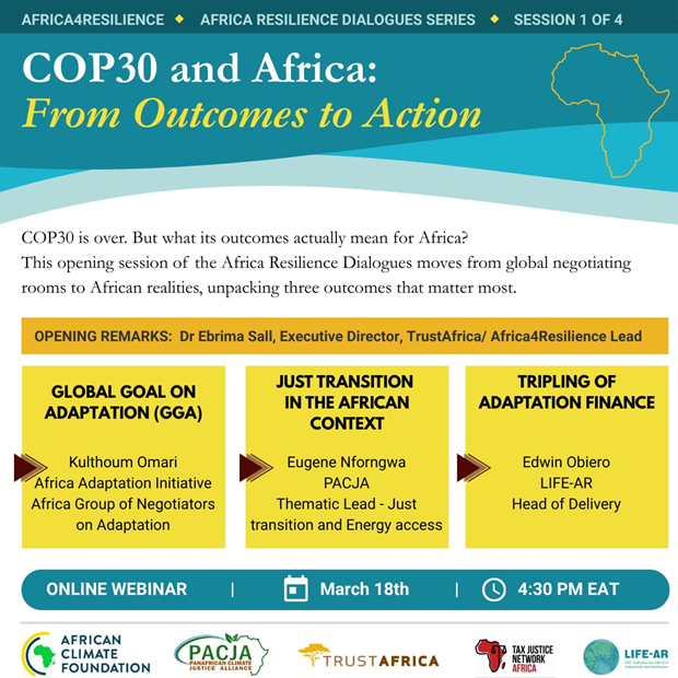 COP30 Outcomes: A Path Forward for Africa's Resilience