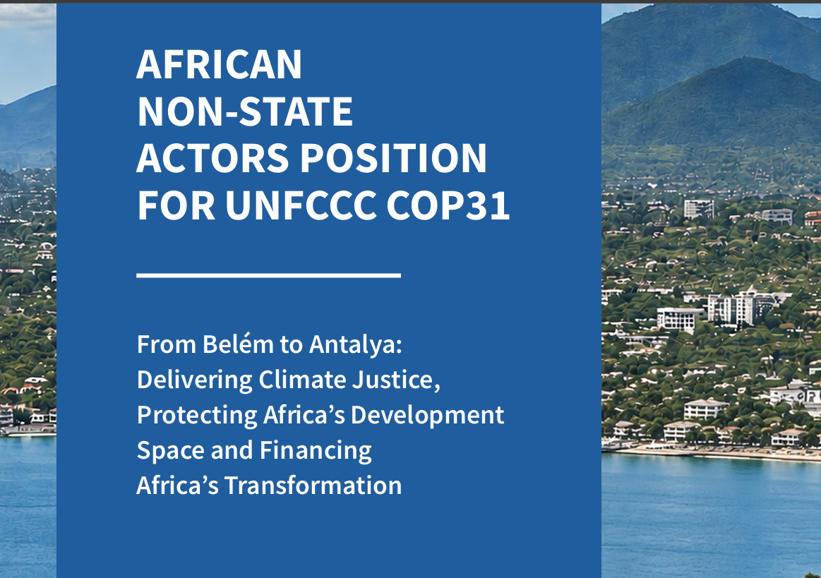 African Non-State Actors’ Position for UNFCCC COP31